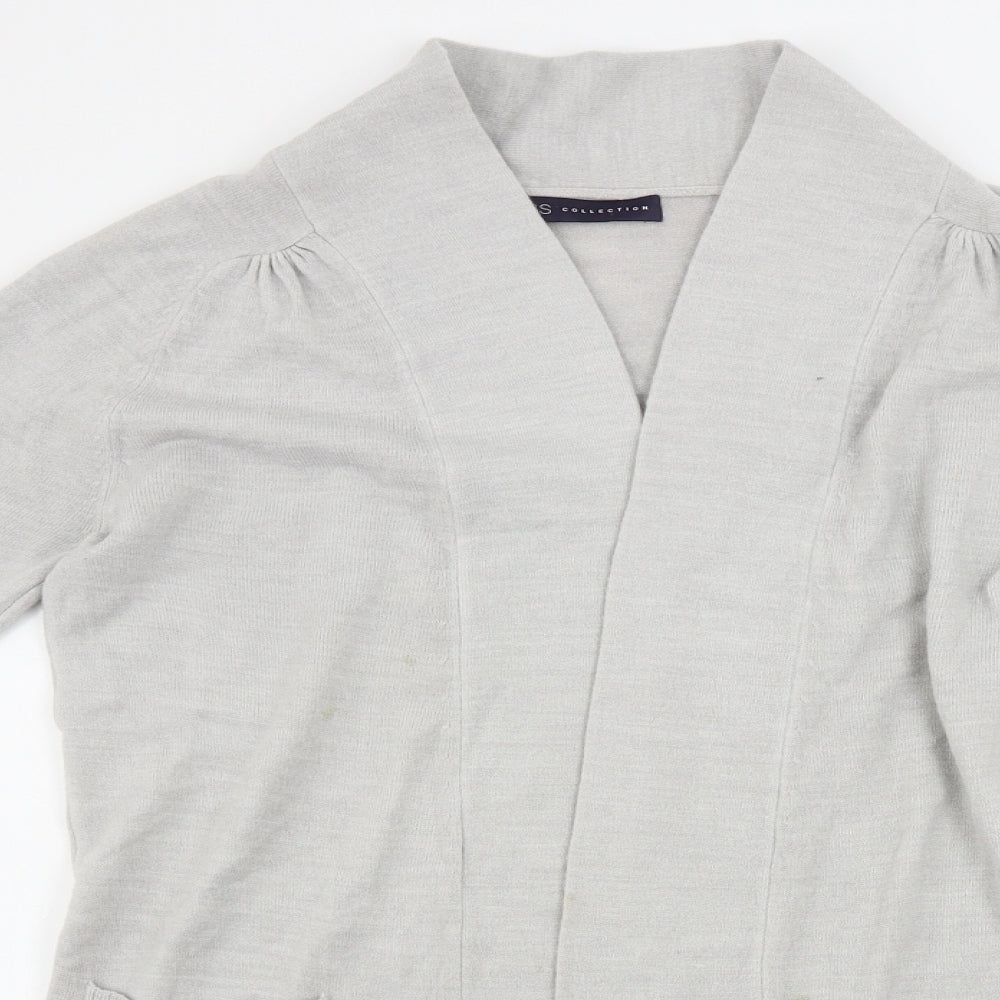 Marks and Spencer  Womens Grey   Cardigan Jumper Size 8