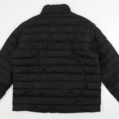 identic  Mens Black   Jacket Coat Size 2XL