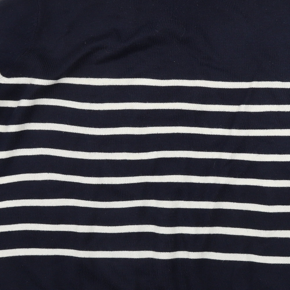 George  Womens Blue Striped  Pullover Jumper Size 10