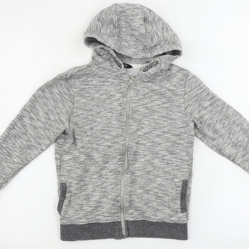 George  Boys Grey   Full Zip Hoodie Size 7-8 Years