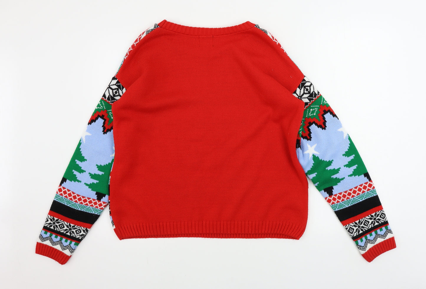 River Island  Mens Red   Pullover Jumper Size M  - Christmas Jumper