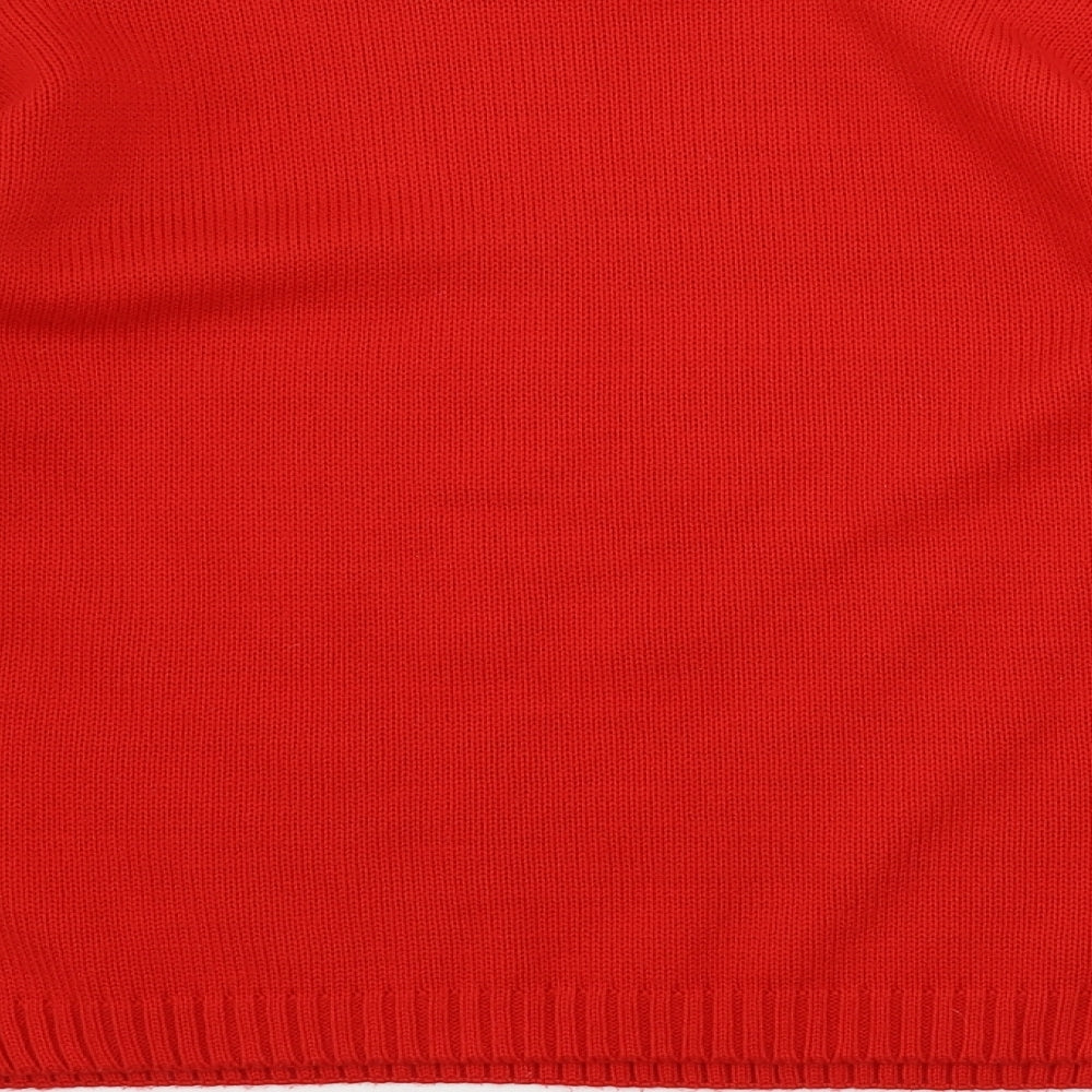 River Island  Mens Red   Pullover Jumper Size M  - Christmas Jumper