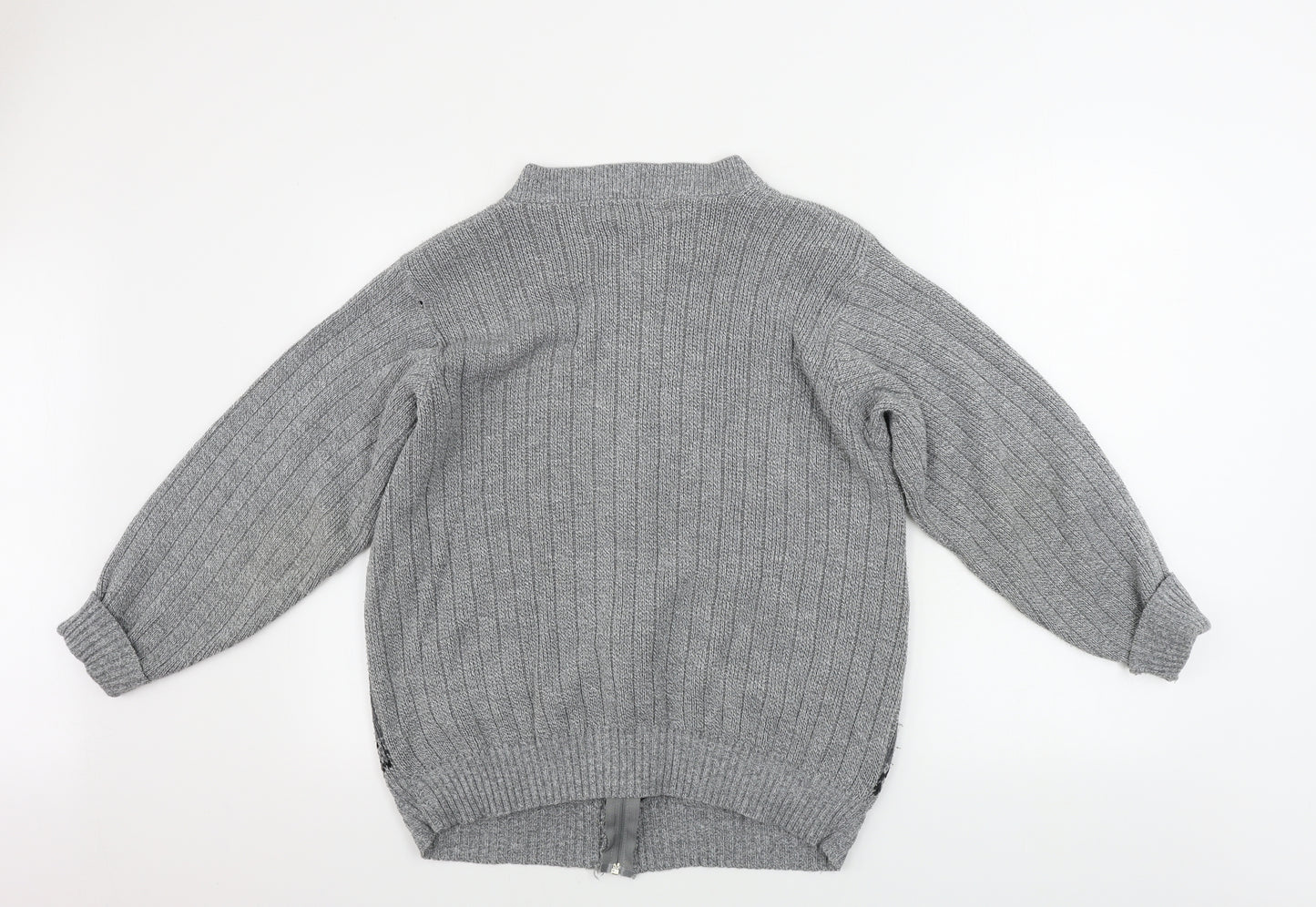 pab Mens Grey   Jacket Coatigan Size M
