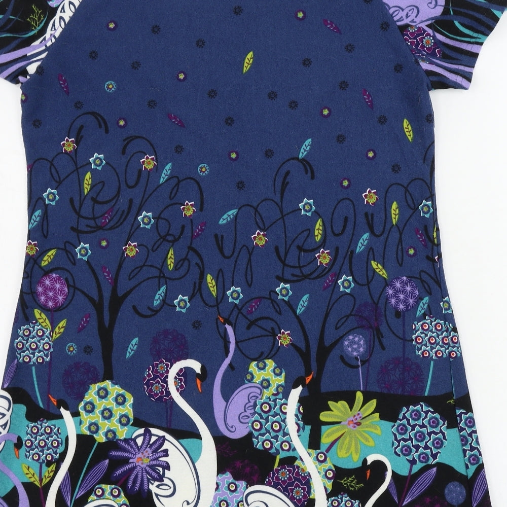 Joe Browns  Womens Blue Floral  A-Line  Size 14