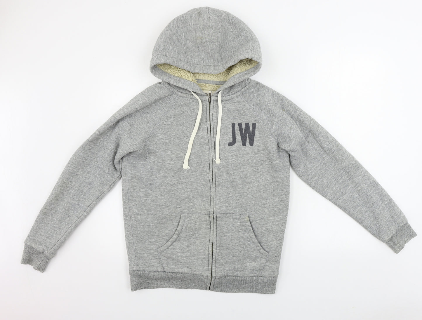 Jack Wills  Womens Grey   Full Zip Hoodie Size 10