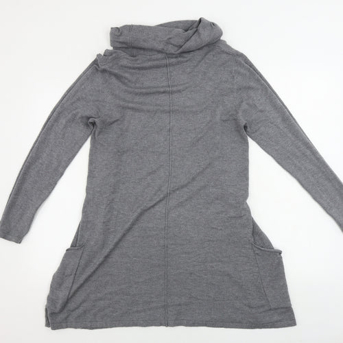 voules vous Womens Grey   Jumper Dress  Size M