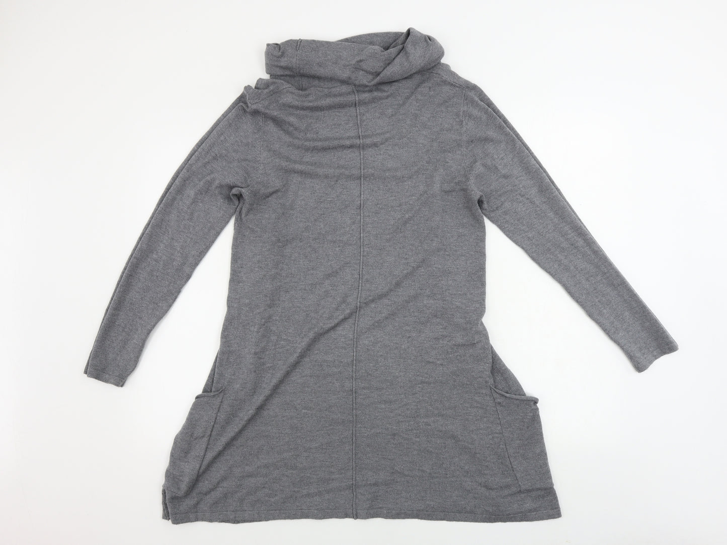 voules vous Womens Grey   Jumper Dress  Size M