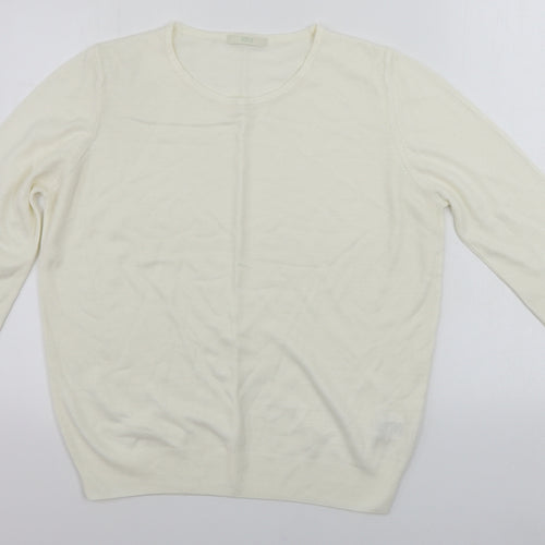 Marks and Spencer  Womens Ivory   Pullover Jumper Size 14