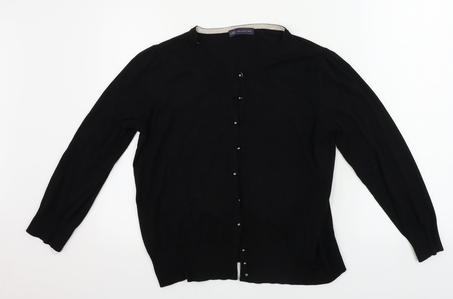 Marks and Spencer  Womens Black   Cardigan Jumper Size 18