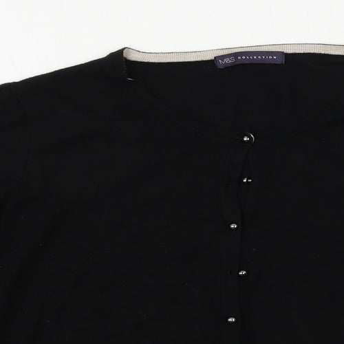Marks and Spencer  Womens Black   Cardigan Jumper Size 18