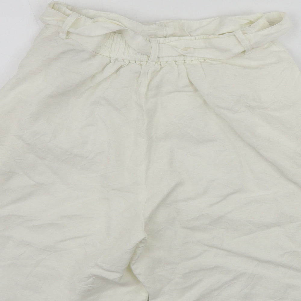 Marks and Spencer  Womens Ivory   Chino Shorts Size 8