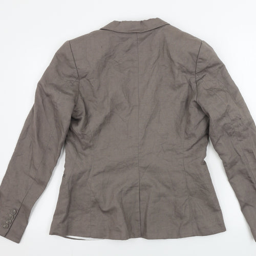 H&M  Womens Grey   Jacket Blazer Size 12