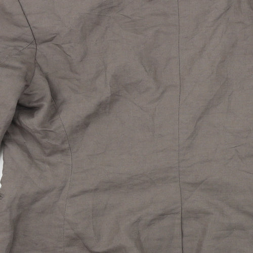 H&M  Womens Grey   Jacket Blazer Size 12