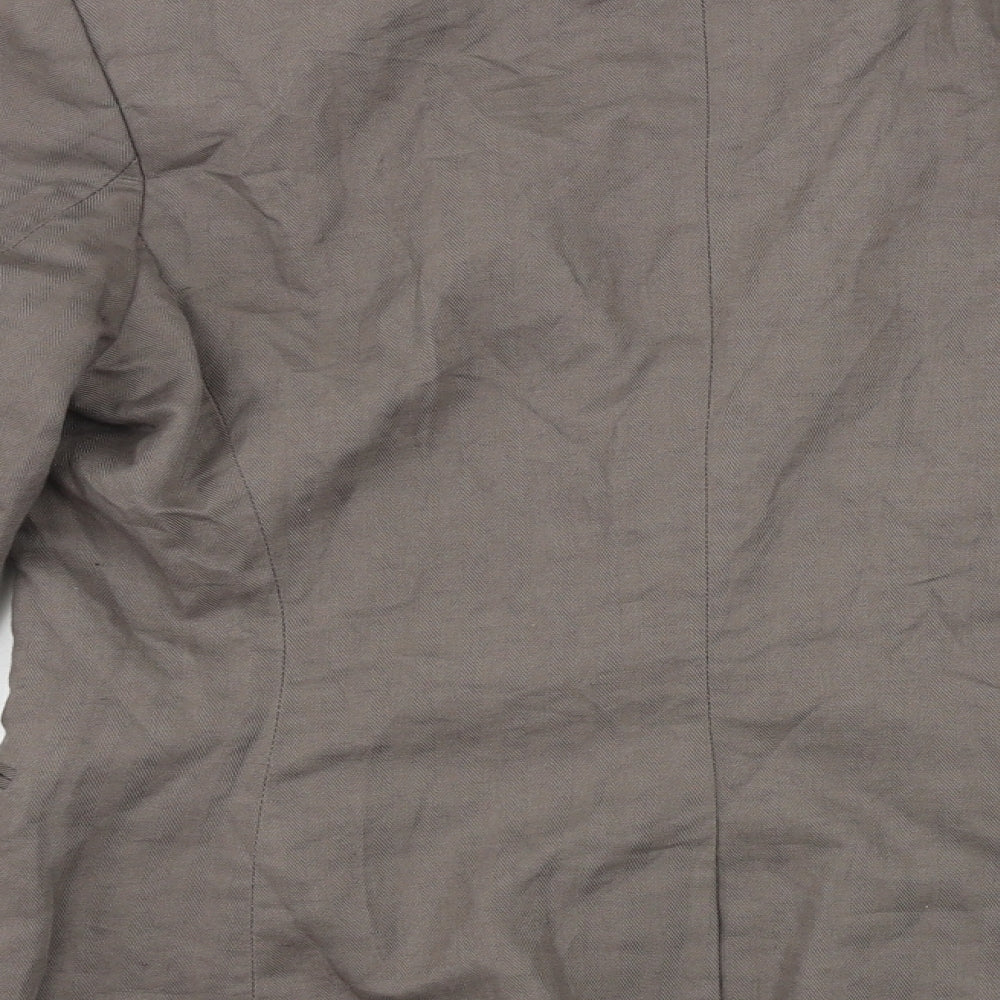 H&M  Womens Grey   Jacket Blazer Size 12
