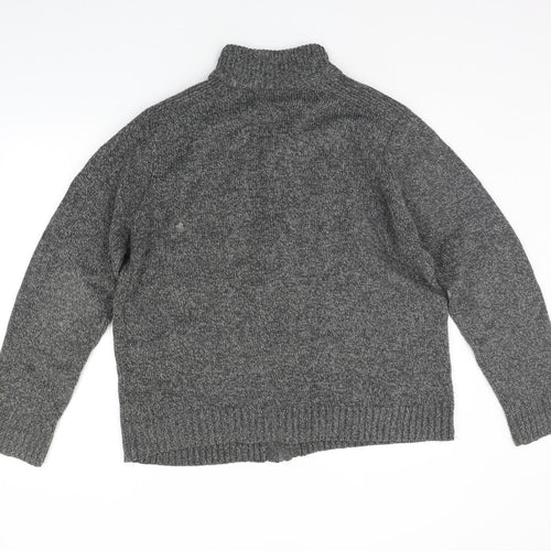 Marks and Spencer Mens Grey   Full Zip Jumper Size L