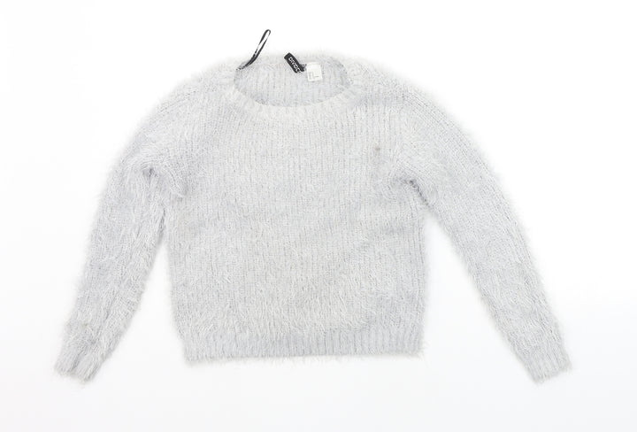 Divided Womens Grey   Pullover Jumper Size S