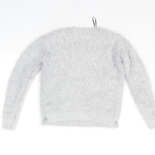 Divided Womens Grey   Pullover Jumper Size S