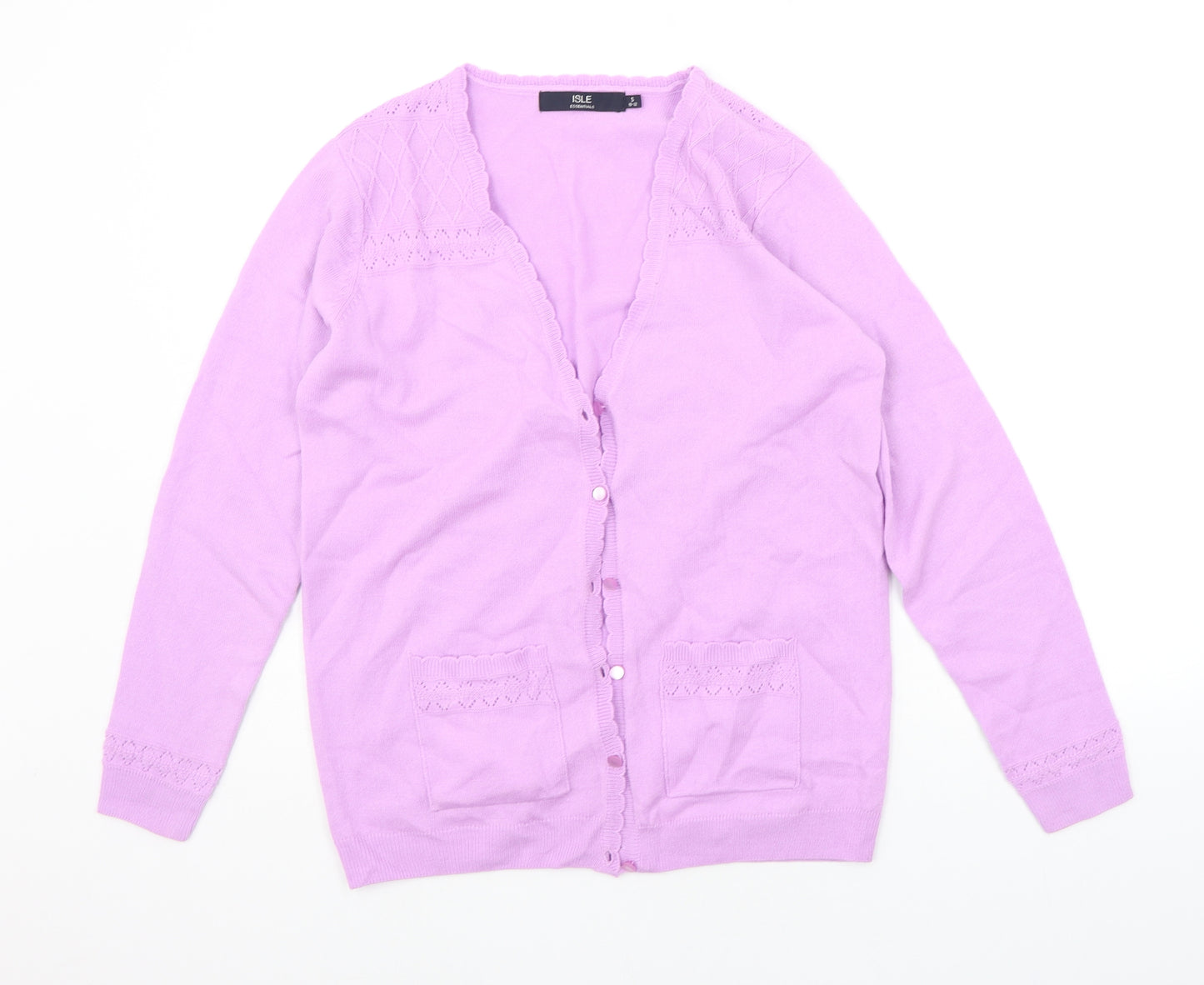 EWM Womens Purple   Cardigan Jumper Size S