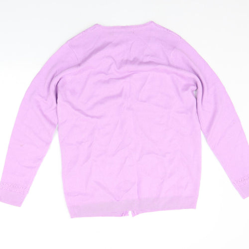 EWM Womens Purple   Cardigan Jumper Size S