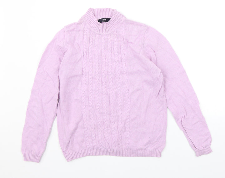 EWM Womens Purple Pullover Jumper Size S