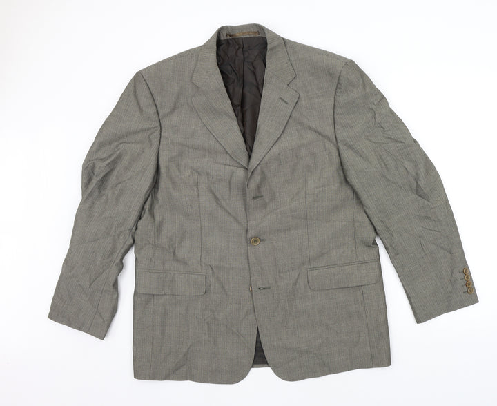 West Brook Mens Grey Jacket Suit Jacket Size L