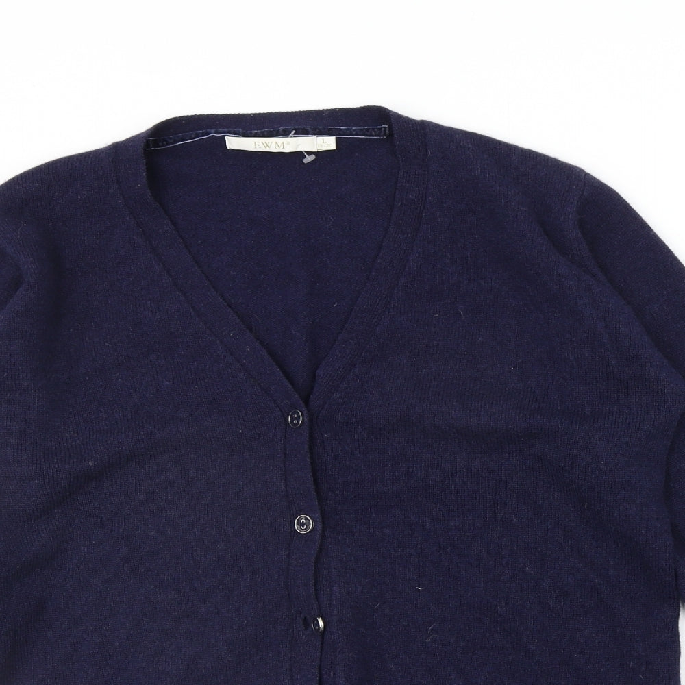 EWM Womens Blue   Cardigan Jumper Size L