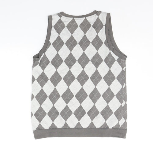 folded&hung Womens Grey Geometric  Pullover Jumper Size M