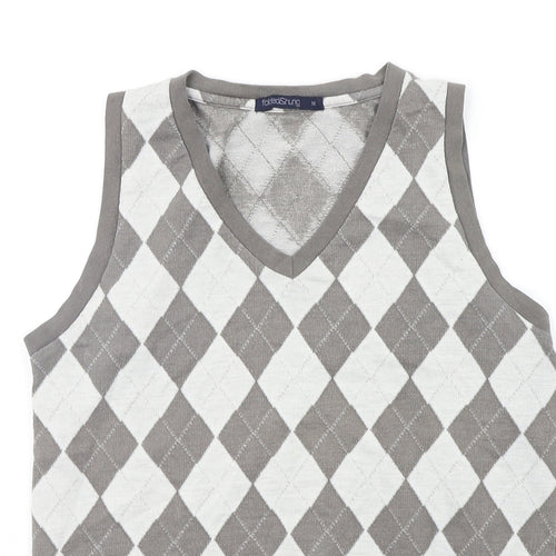 folded&hung Womens Grey Geometric  Pullover Jumper Size M