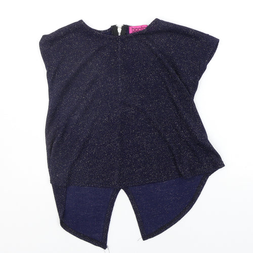 Boohoo Womens Blue   Basic Blouse Size 8