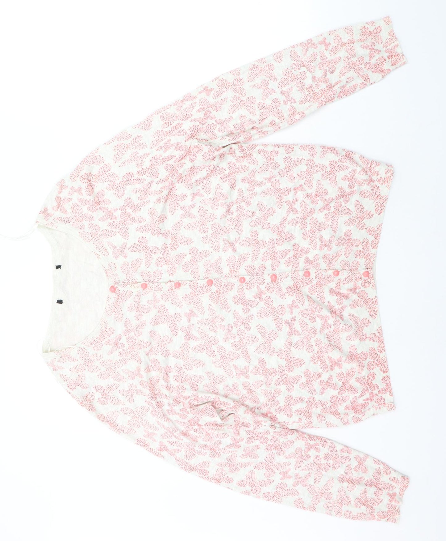 George Womens Pink Geometric  Cardigan Jumper Size 20