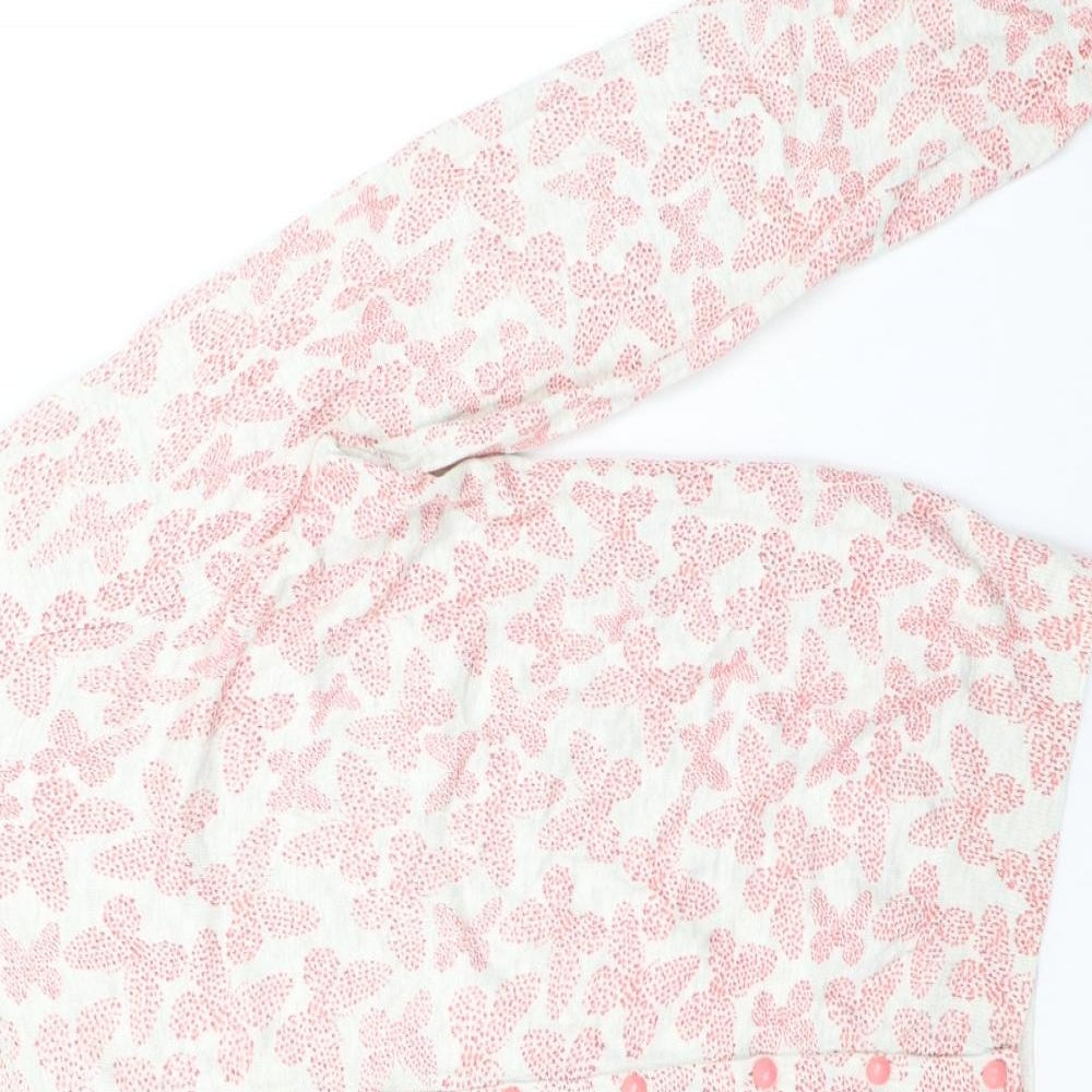 George Womens Pink Geometric  Cardigan Jumper Size 20