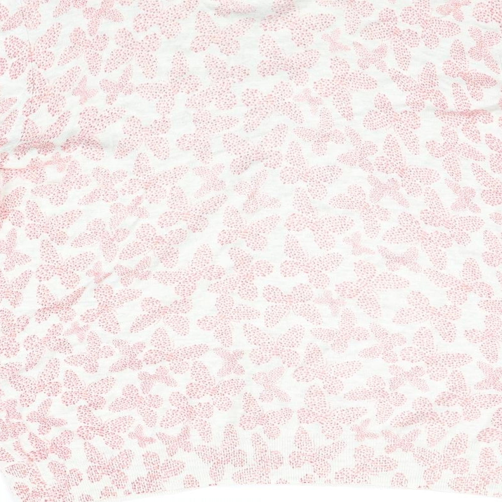 George Womens Pink Geometric  Cardigan Jumper Size 20