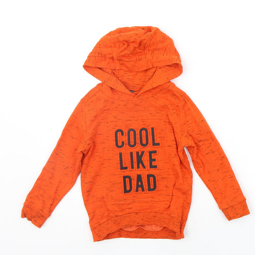 George Girls Orange   Pullover Hoodie Size 2-3 Years