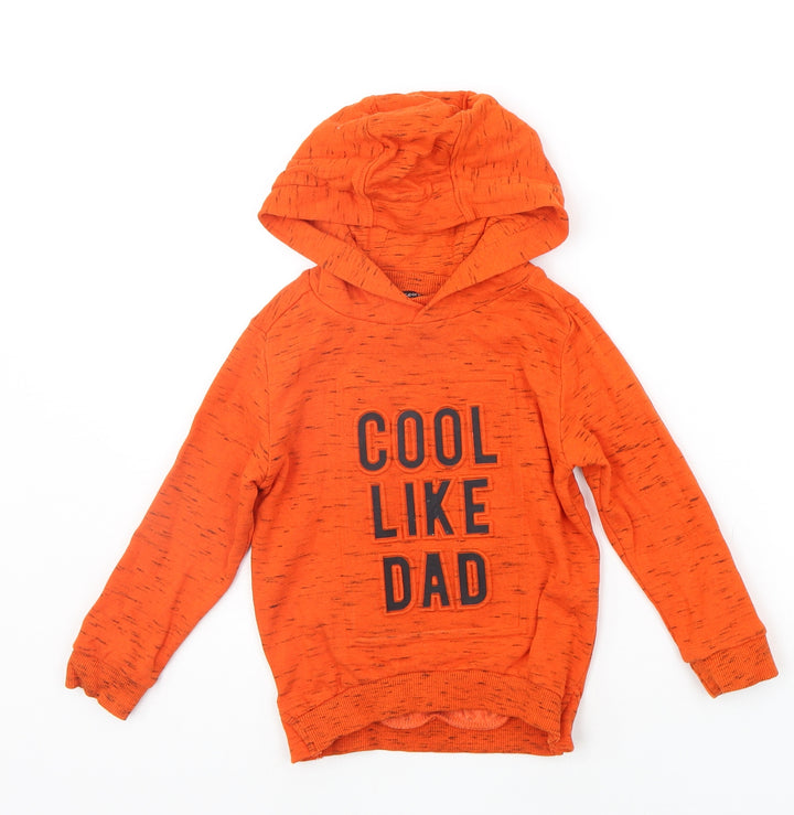 George Girls Orange   Pullover Hoodie Size 2-3 Years