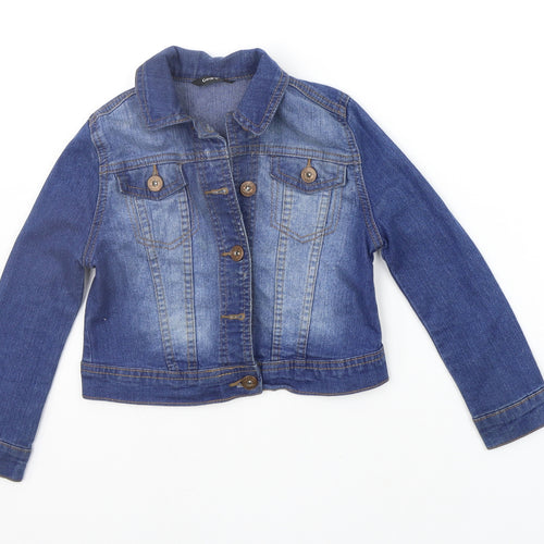 George Girls Blue   Jacket Coat Size 4-5 Years