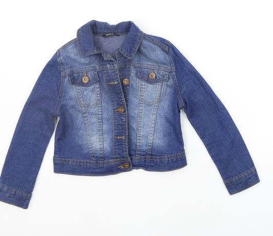 George Girls Blue   Jacket Coat Size 4-5 Years