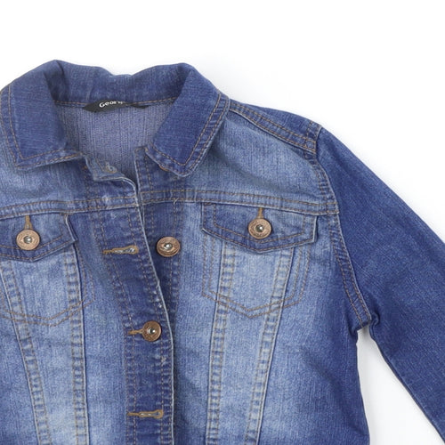 George Girls Blue   Jacket Coat Size 4-5 Years