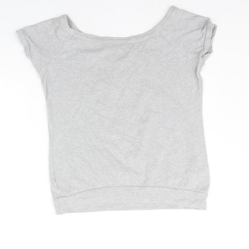 NEXT Womens Grey Houndstooth  Basic T-Shirt Size 10