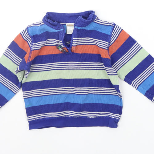 Gymboree Girls Blue Striped  Pullover Jumper Size 3 Years