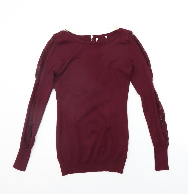 Apricot Womens Purple Pullover Jumper Size 8