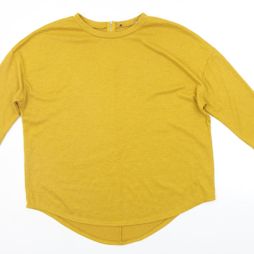 Primark Womens Yellow   Pullover Jumper Size L