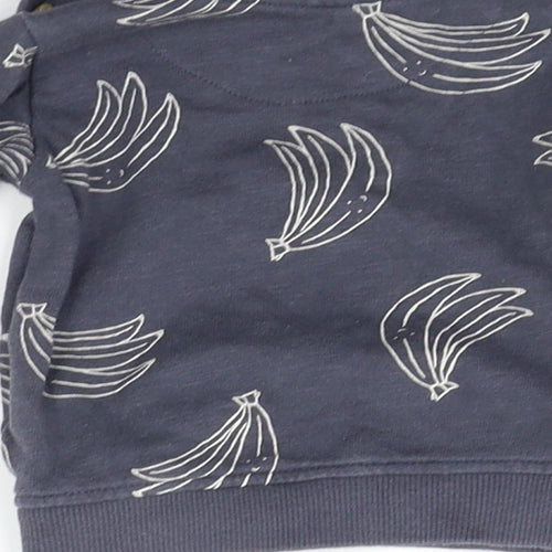 Marks and Spencer Baby Grey Geometric  Pullover Jumper Size 0-3 Months  - BANNANAS