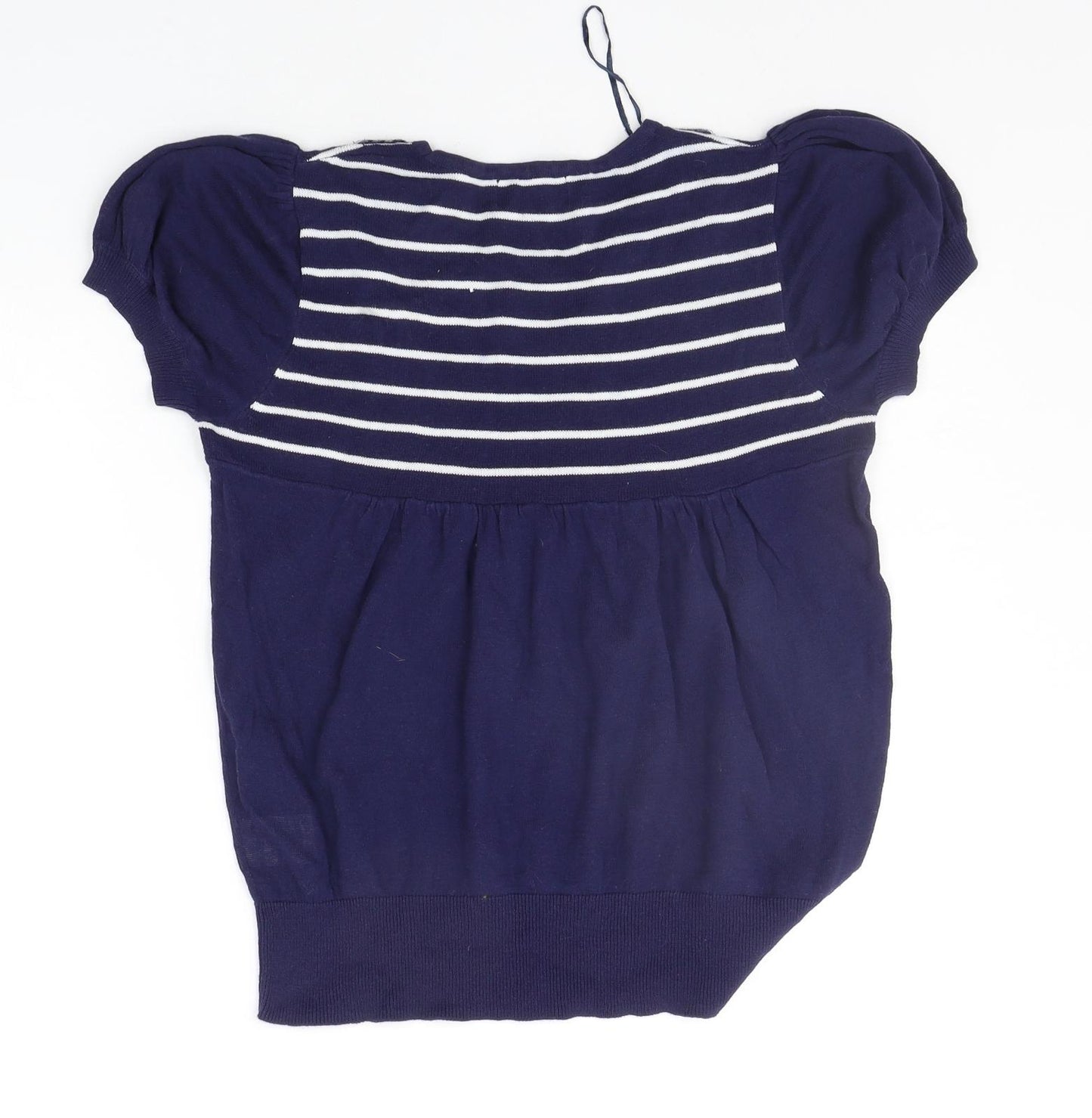 be beau Womens Blue Striped  Pullover Jumper Size 10  - SEQUIN