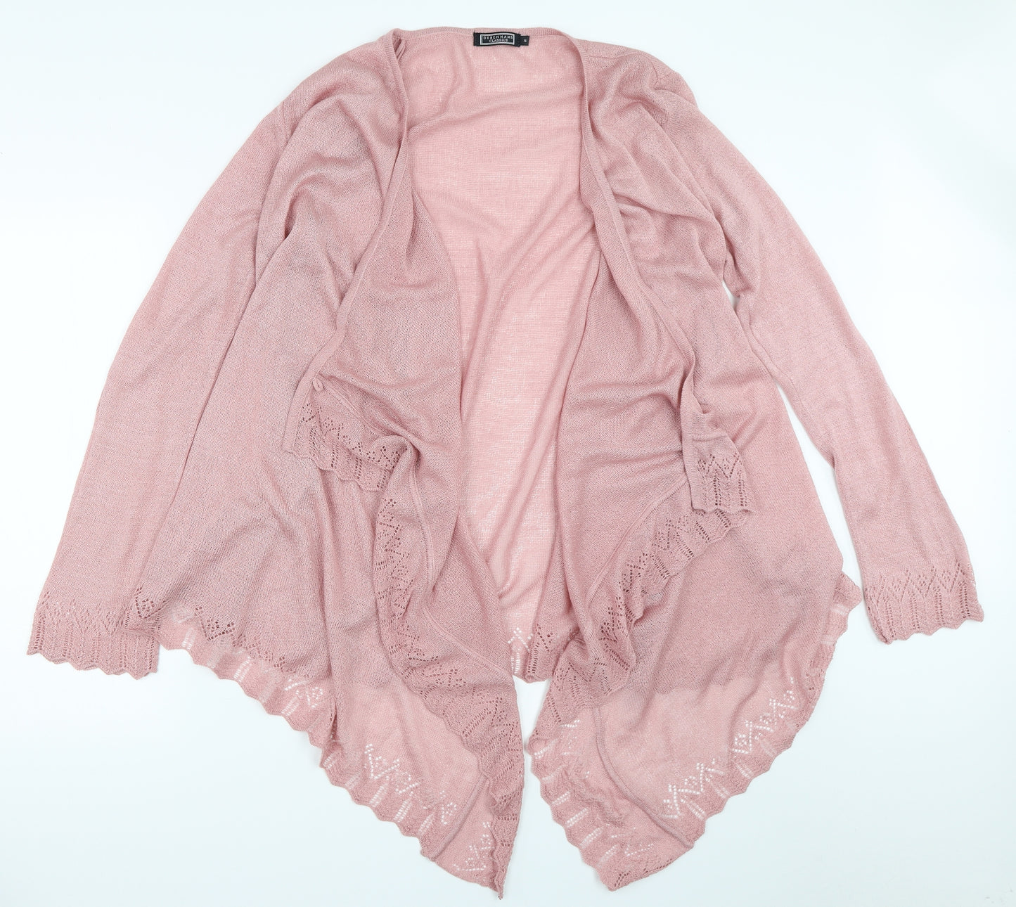 Debenhams Womens Pink   Cardigan Jumper Size 16