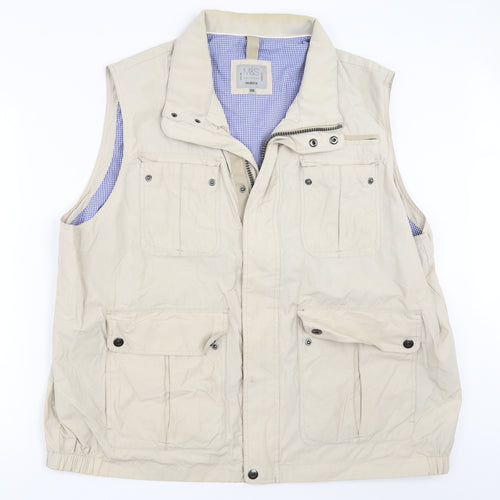 Marks and Spencer Mens Beige   Gilet Coat Size 3XL