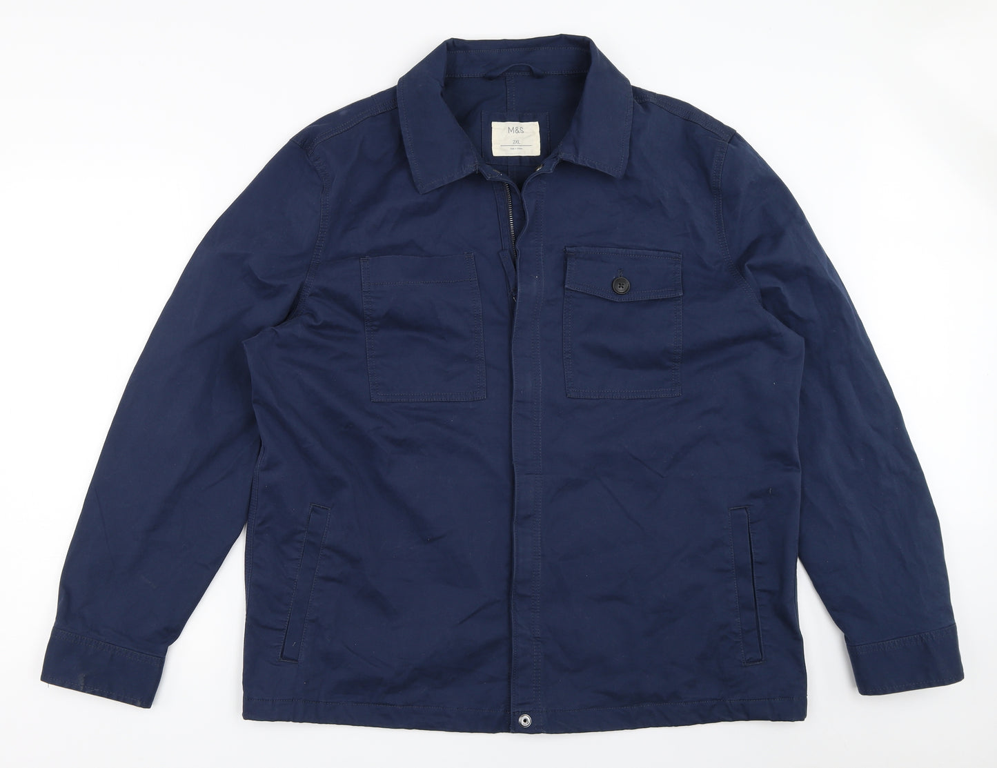 Marks and Spencer Mens Blue   Jacket  Size 2XL