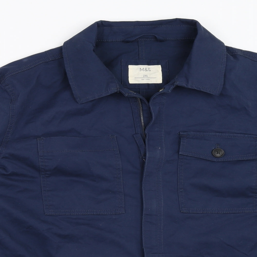 Marks and Spencer Mens Blue   Jacket  Size 2XL