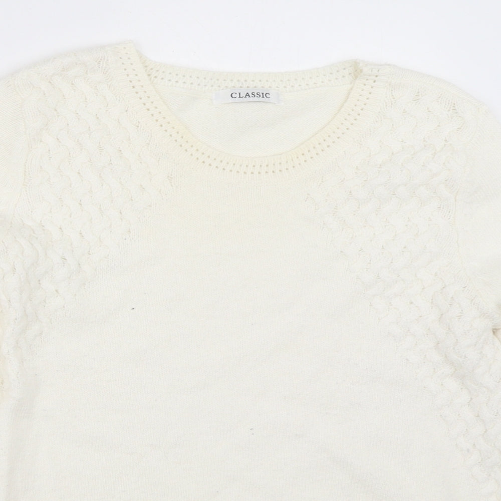 Marks and Spencer Womens Ivory   Pullover Jumper Size 10