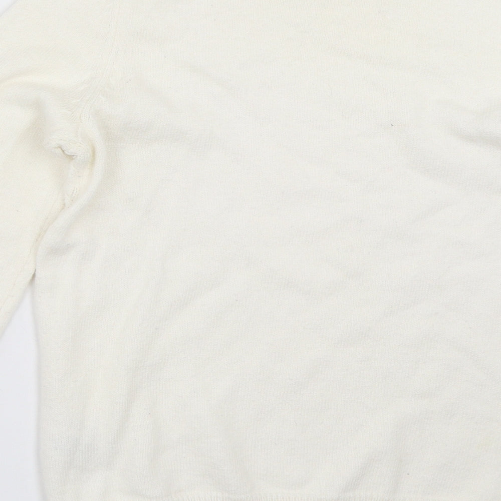 Marks and Spencer Womens Ivory   Pullover Jumper Size 10