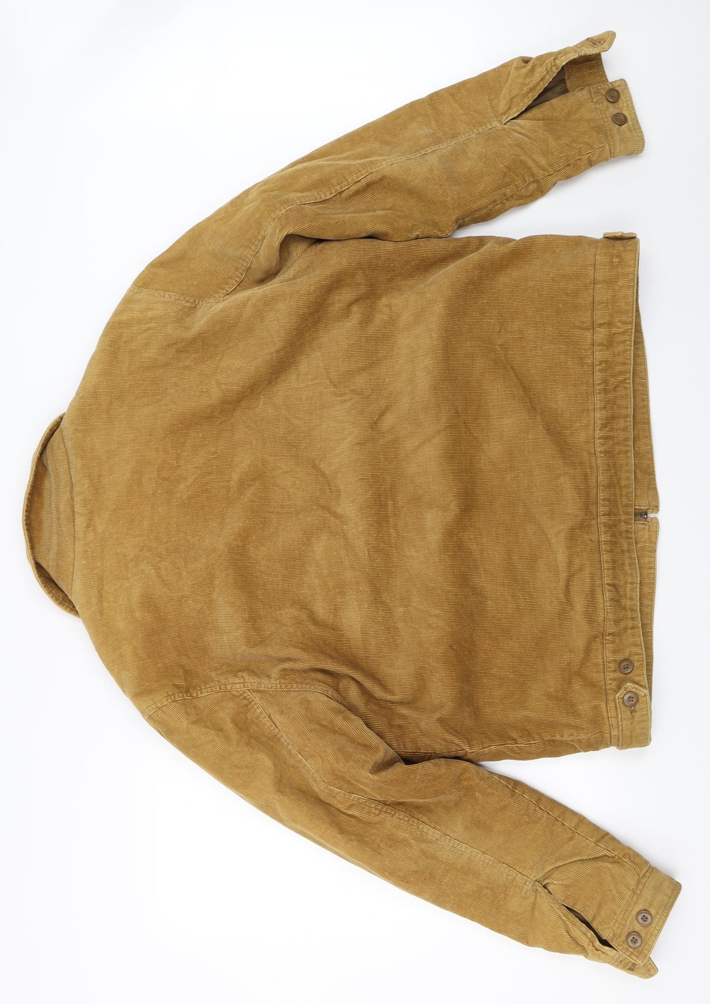 Easy Mens Beige  Corduroy Jacket Coat Size L